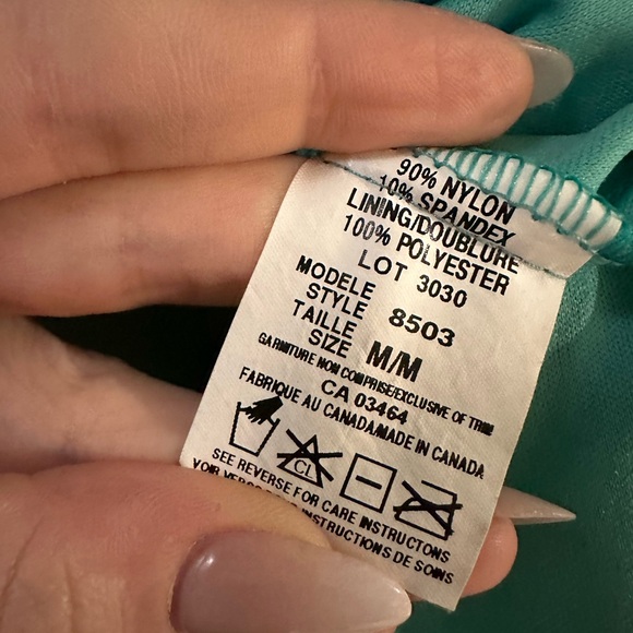 Vintage Y2K Teal Lace Top - Picture 3 of 5